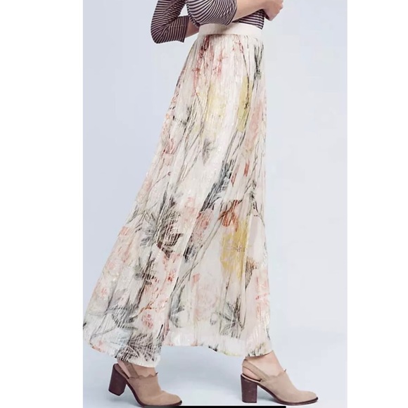 Anthropologie Dresses & Skirts - Anthropologie Daybreak Maxi Skirt By Bl-nk London Shimmer Sz L NWT Last One